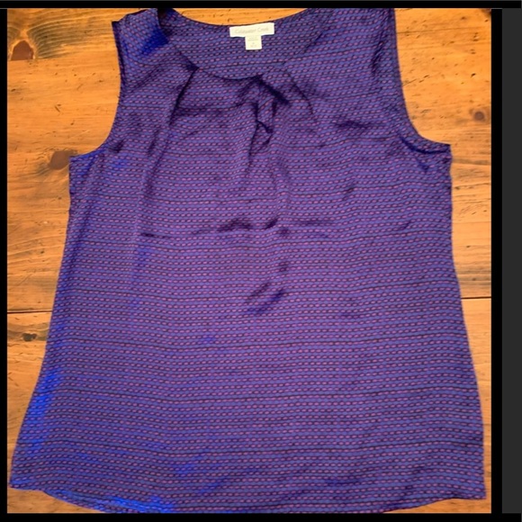 Coldwater Creek Blue & Purple Blouse Medium - Picture 2 of 8